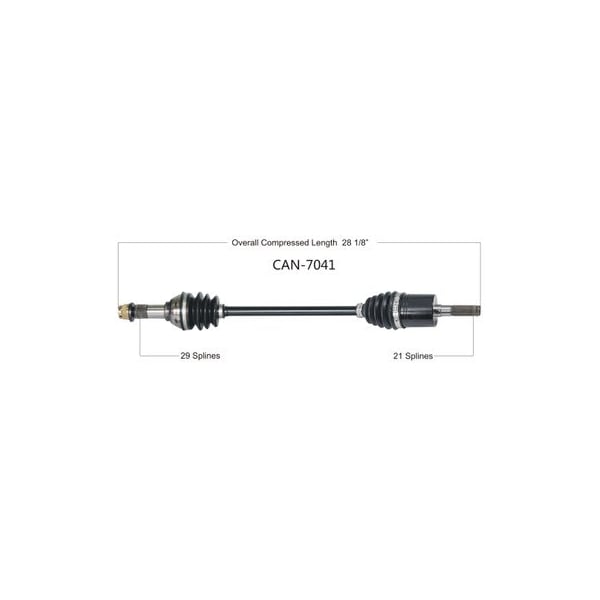 Wide Open OE Replacement CV Axle CAN AM FRONT LEFT DEFENDER HD5/HD8/HD10 16-19 CAN-7041 - main